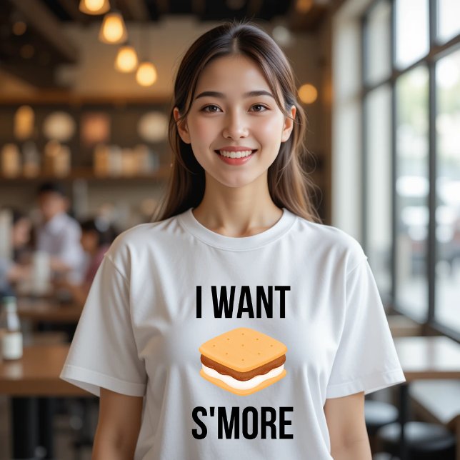 I Want Smore Funny Food T-Shirt (Creator Uploaded)