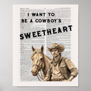 I want to be a cowboy's sweetheart (2) poster