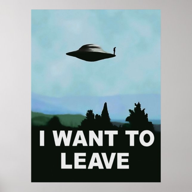I want to be-leave x-files variation poster (Front)