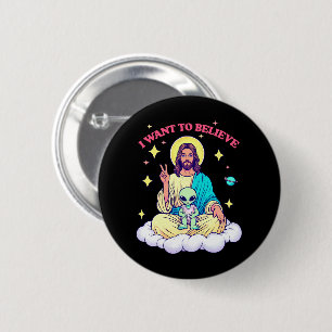 I Want To Believe 6 Cm Round Badge