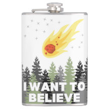 I Want to Believe Asteroid Flask