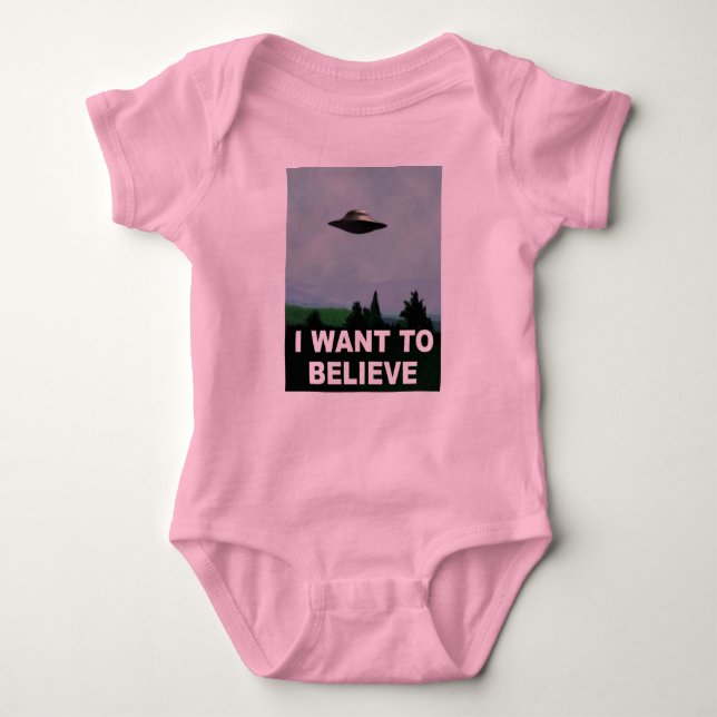 I Want To Believe Baby Bodysuit (Front)