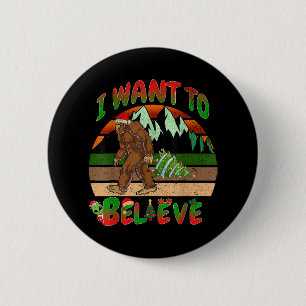 I Want To Believe Bigfoot Tree Aliens 6 Cm Round Badge