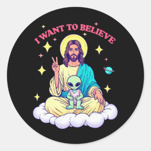 I Want To Believe Classic Round Sticker