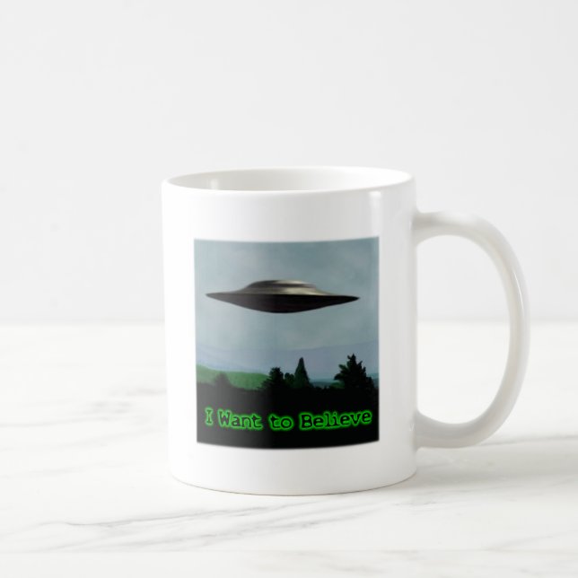 I want to believe coffee mug (Right)