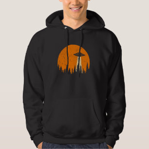 I Want To Believe Funny Space UFO Alien Vintage Jo Hoodie