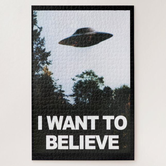 I want to believe jigsaw puzzle (Vertical)