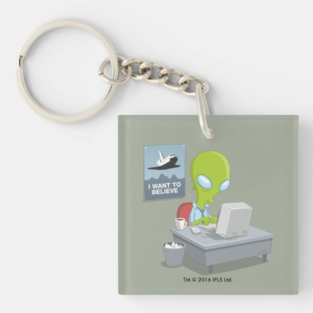 I Want To Believe Key Ring (Front)