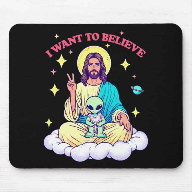 I Want To Believe Mouse Pad (Front)