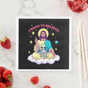 I Want To Believe Napkin