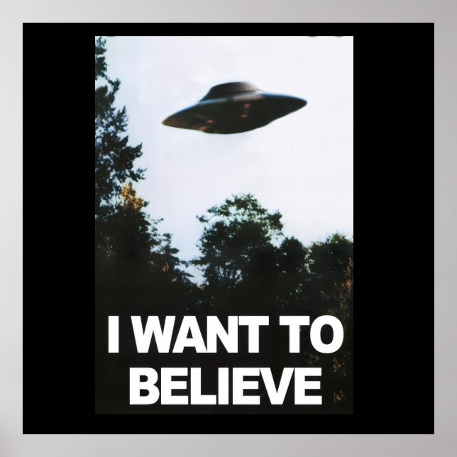 I want to believe poster (Front)