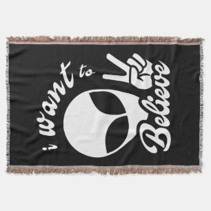 I Want to Believe Throw Blanket