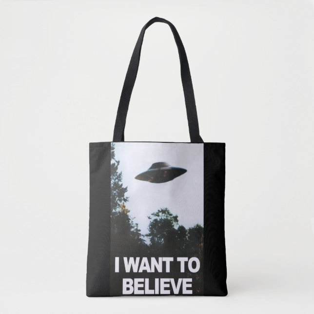 I want to believe tote bag (Front)