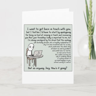 I want to get back in touch with you (original) card