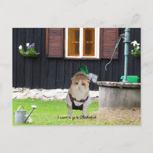 I Want to go to Oktoberfest. Postcard