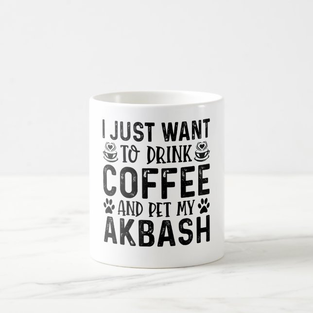 I Want To Pet My Akbash Coffee Mug (Center)