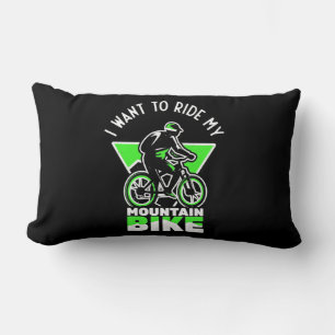 I Want To Ride My Mountain Bike Lumbar Cushion