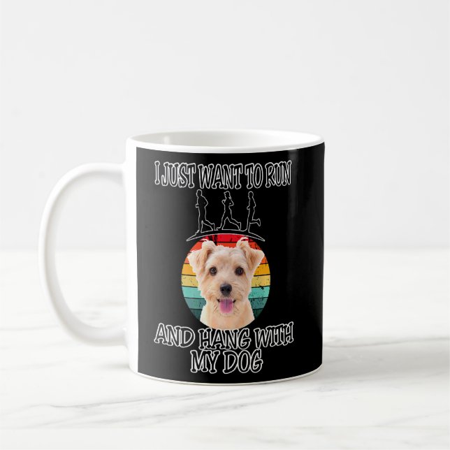 I Want To Run & Hang W Norfolk Terrier  Coffee Mug (Left)
