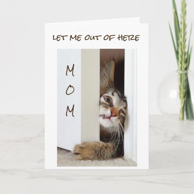 I WANT TO SAY **HAPPY BIRTHDAY MOM*** CARD (Front)