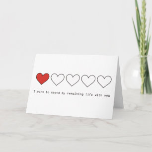 I want to spend my remaining life with you holiday card