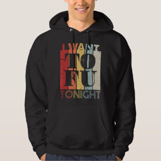 I Want Tofu Tonight Funny Retro Vegan Vegetarian Hoodie