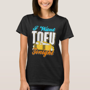 I Want TOFU Tonight Retro Cool Vegan Designs Prese T-Shirt