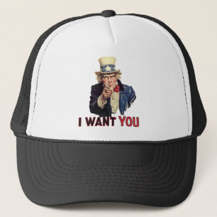 I want you, America US/USA, SAD Trucker Hat