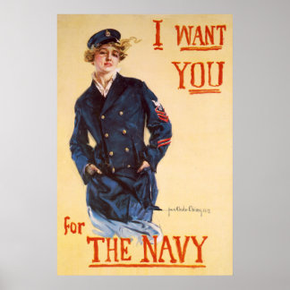 I want you for the Navy Poster