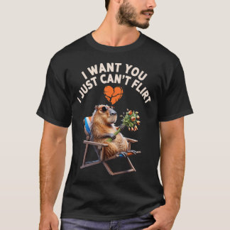 I Want You I Just Can't Flirt - Cracked Stencil T-Shirt