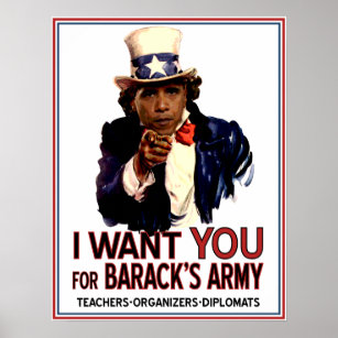 I Want You - Obama Political Poster