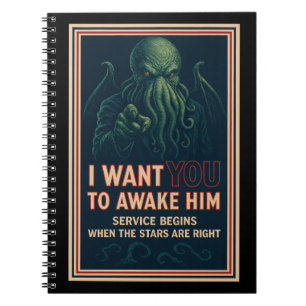 I Want You — To Awake Him (Cthulhu Cult Recruitmen Notebook