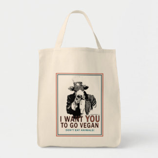 I Want You To Go Vegan Tote Bag