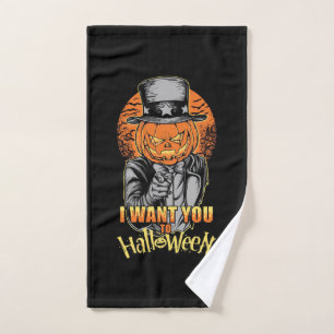 I Want You To Halloween Hand Towel