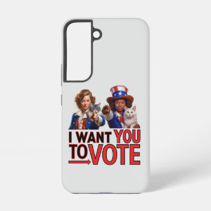 I WANT YOU TO VOTE (Cat Ladies) Samsung Galaxy Case
