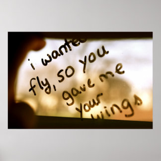 I Wanted To Fly Poster