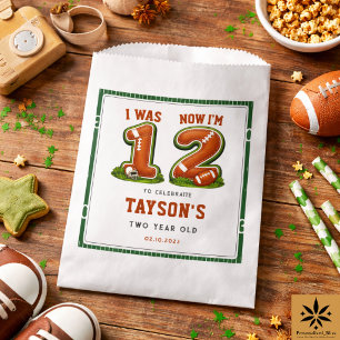 I Was 1, Now I’m 2 – Football 2nd Birthday Favour Bag
