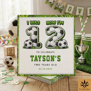 I Was 1 Now I’m 2 Soccer – All-Star 2nd Birthday Napkin