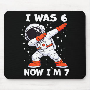 I was 6 Im 7 Outfit Six Seven Boys 7th Birthday Mouse Pad