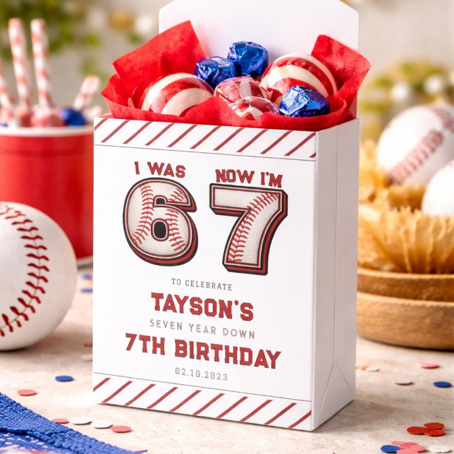 I Was 6, Now I’m 7 – Baseball 7th Birthday Favour Box (I Was 6, Now I’m 7 – Baseball 7th Birthday Favor Boxes
)