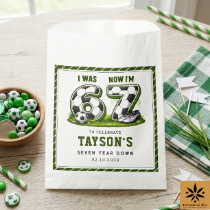 I Was 6, Now I’m 7 Soccer Birthday – All-Star Part Favour Bag