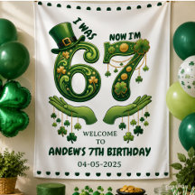 I Was 6 Now I’m 7 St. Patrick’s Day Boy Birthday