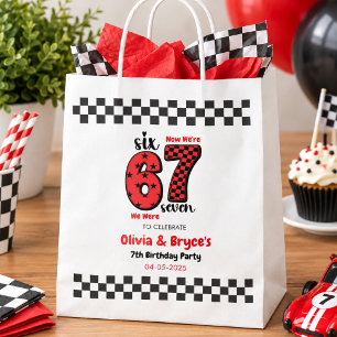 I Was 6, Now I’m 7 – Twin 7th Birthday for Kids Favour Bag