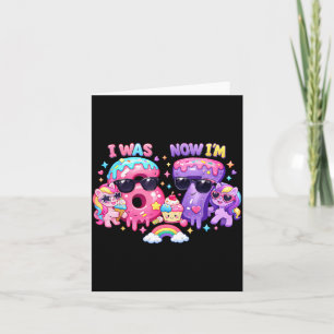 I was 6 Now Im 7 Birthday 67 Meme Rainbow Ponies Card