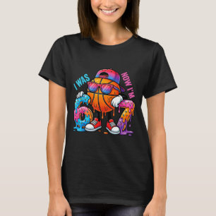 I was 6 Now Im 7 Birthday Basketball Boys Kids 67 T-Shirt