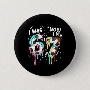 I Was 6 Now I'm 7 Funny 67 Birthday Soccer Lover B Cm Round Badge