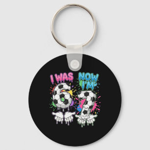I Was 6 Now I'm 7 Soccer Drip 67 Birthday Boy 7th  Key Ring