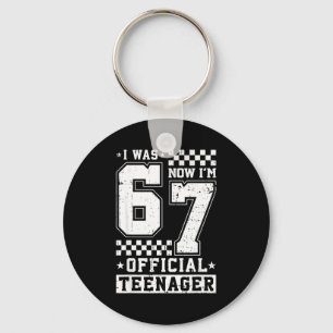 I was 6 now i'm 7 teenager 7th birthday key ring
