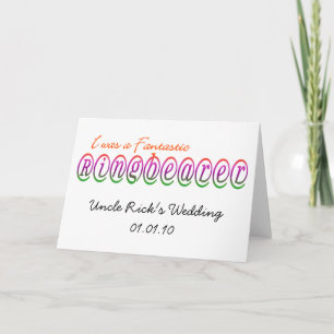 I Was a Fantastic Ring Bearer! Card
