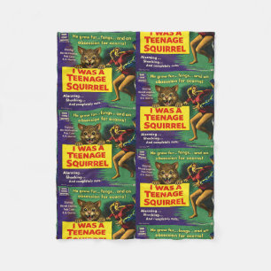 I Was a Teenage Squirrel Parody Fleece Blanket