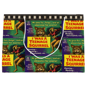 I Was a Teenage Squirrel Parody Large Gift Bag